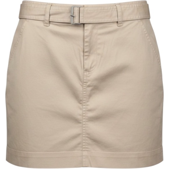 Ralph Lauren Golf Dresses & Skirts - Ralph Lauren Golf Skirt Womens 8 Tan Khaki Excellent Belted Cotton Blend Mini‎